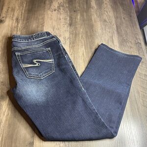 Silver Aiko Jeans Dark Indigo Boot Leg Women's Jeans